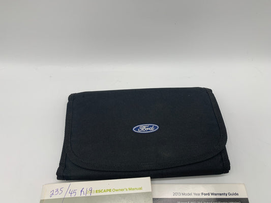 2013 Ford Escape Owners Manual Set with Case OEM A02B50021