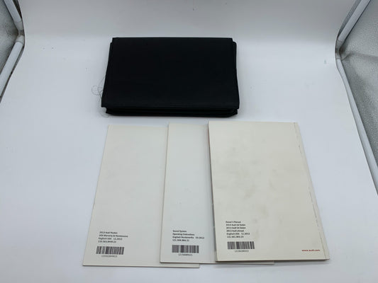 2013 Audi A4 S4 Owners Manual Set with Case OEM D02B65017