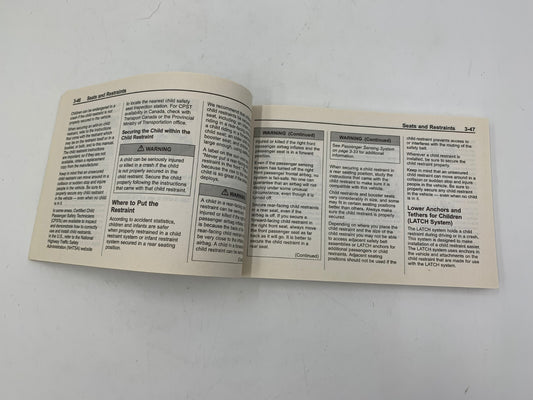 2011 Chevrolet Cruze Owners Manual OEM E03B57010