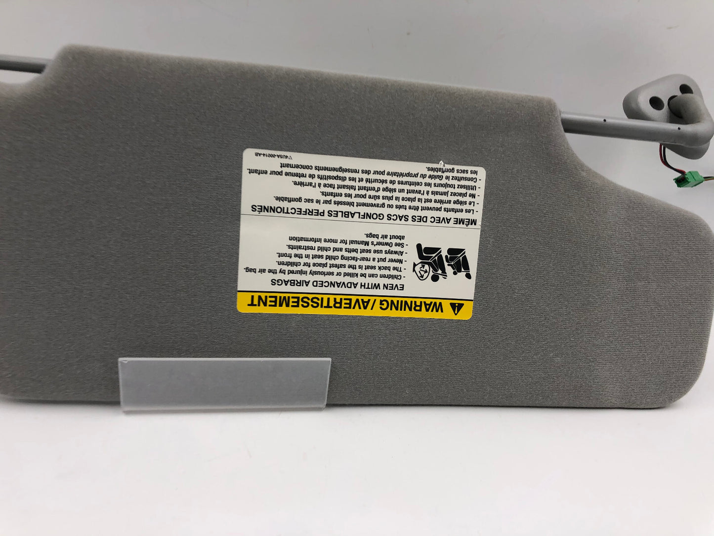2005-2007 Ford Freestyle Driver Sun Visor Gray Illuminated OEM D04B28004