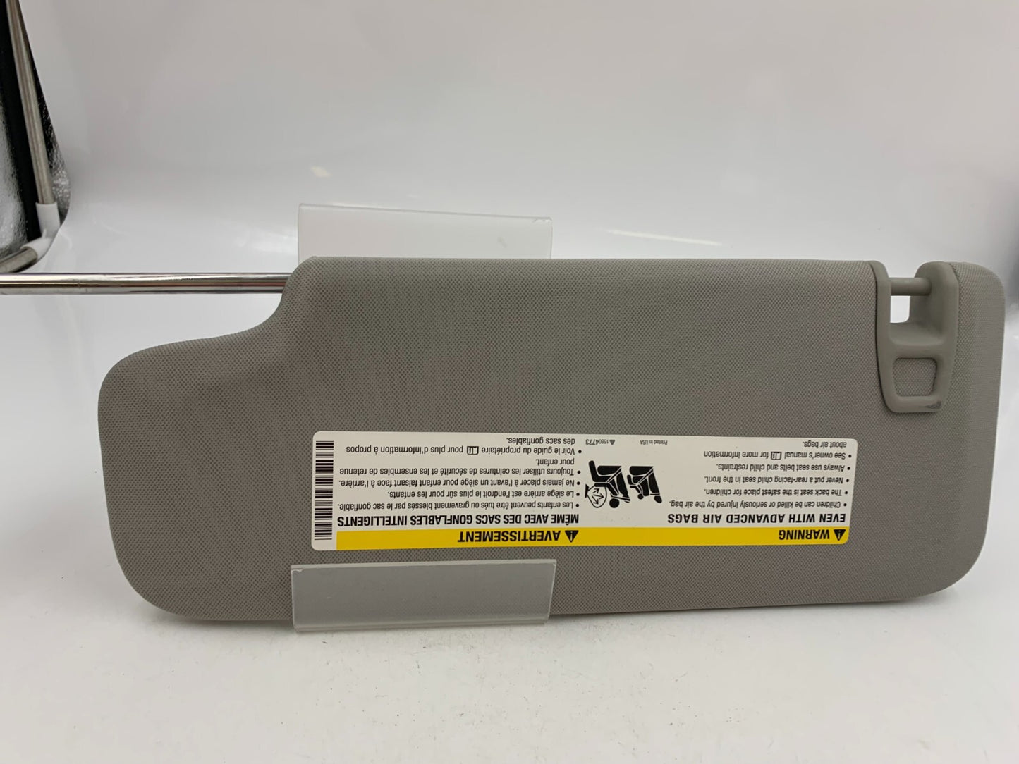 2008-2012 Chevrolet Malibu Passenger Sun Visor Gray OEM D02B02053