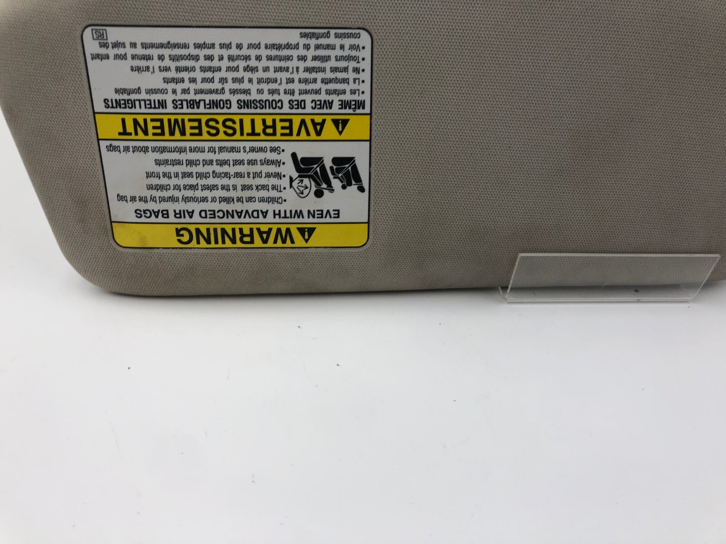 2010-2014 Subaru Legacy Passenger Sun Visor Gray Illuminated OEM B04B07048