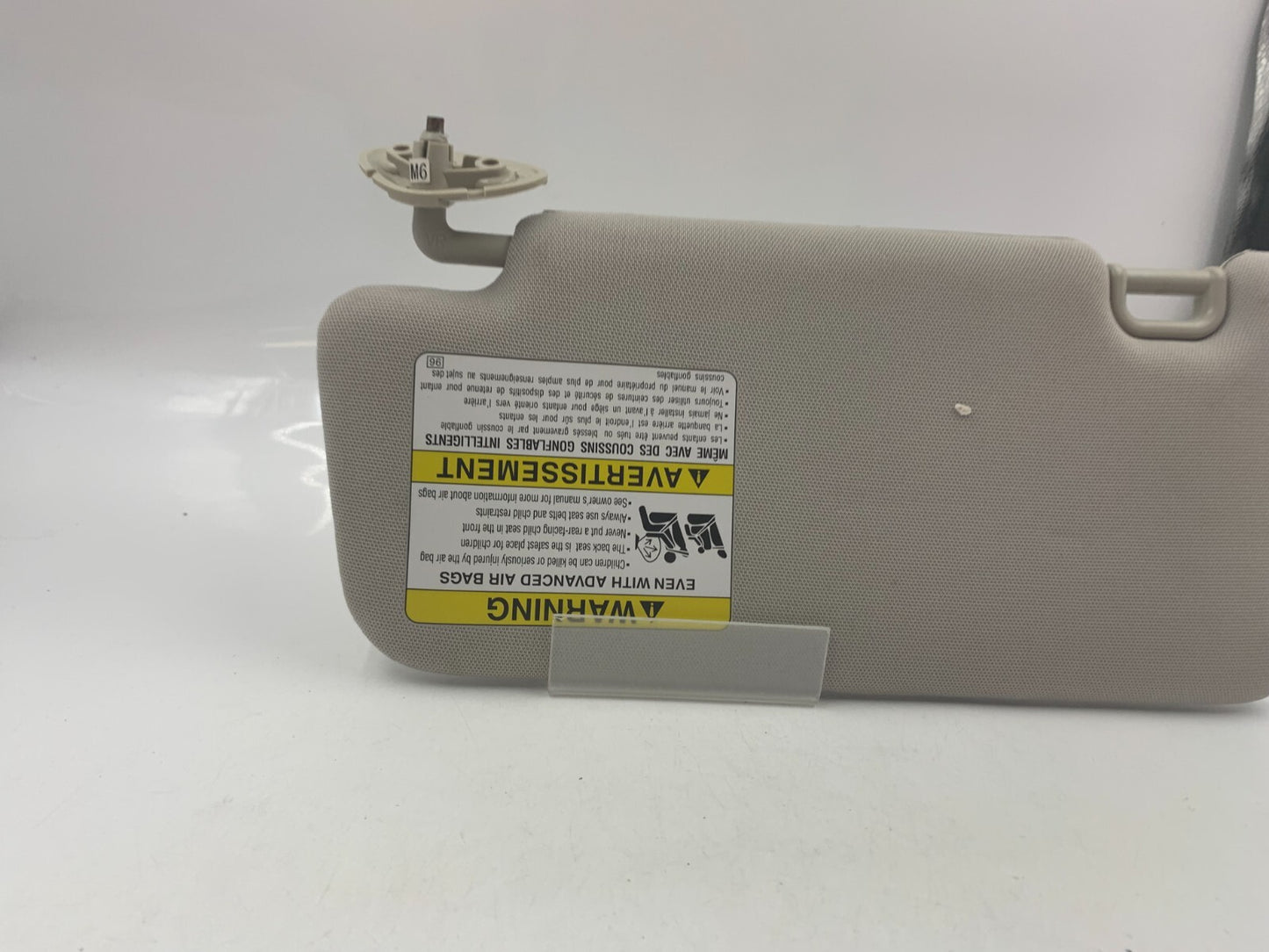 2011-2016 Kia Optima Passenger Sun Visor Gray OEM A02B52050