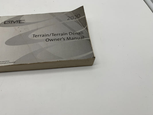 2020 GMC Terrain Terrain Denali Owners Manual OEM A01B30084