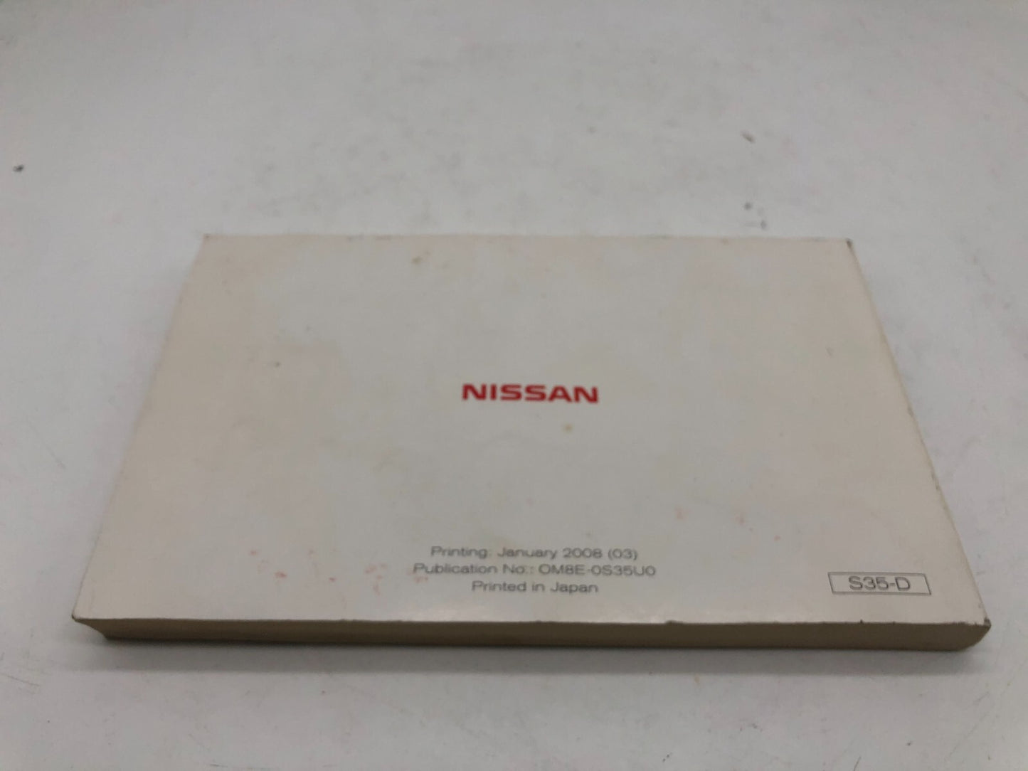 2008 Nissan Rogue Owners Manual OEM D02B62013
