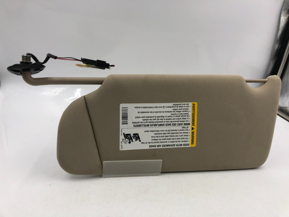 2005-2009 Buick LaCrosse Allure Passenger Sun Visor Tan OEM D01B11077