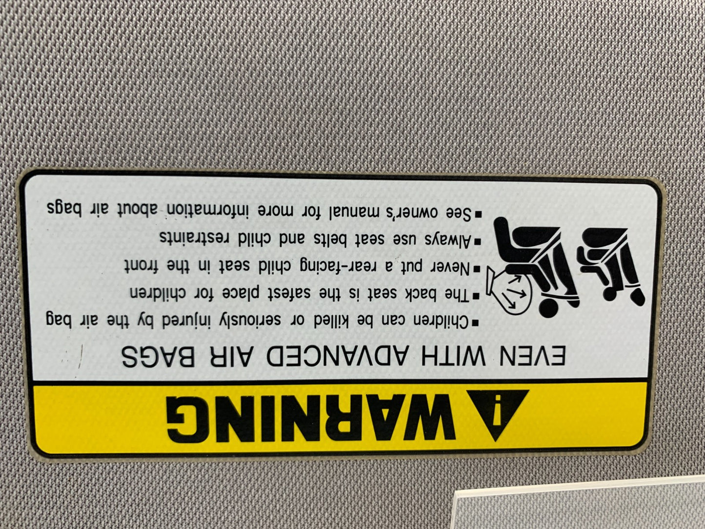 2011-2015 Hyundai Sonata Driver Sun Visor Gray Illuminated OEM C01B39059