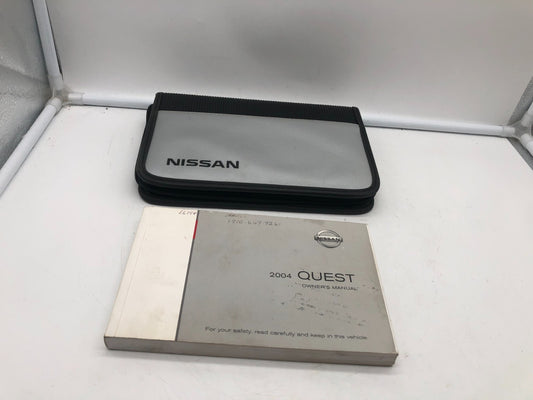 2004 Nissan Quest Owners Manual with Case OEM A01B06003