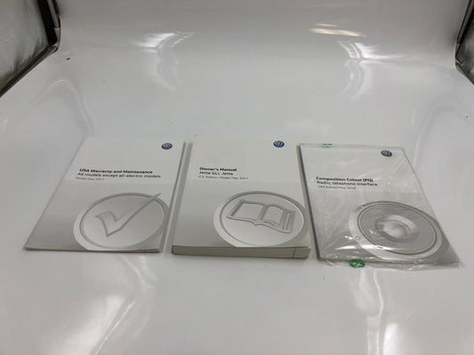 2017 Volkswagen Jetta GLI Owners Manual Set with Case OEM B03B52083
