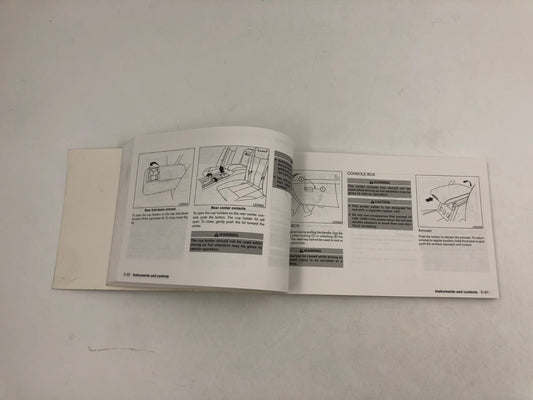 2004 Nissan Maxima Owners Manual OEM B02B06004