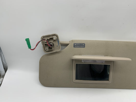 2010-2011 Ford Taurus Driver Side Sun Visor Sunvisor Gray Illuminated A02B54012