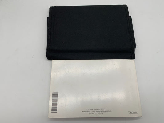 2015 Nissan NV200 Owners Manual with Case OEM C01B49005