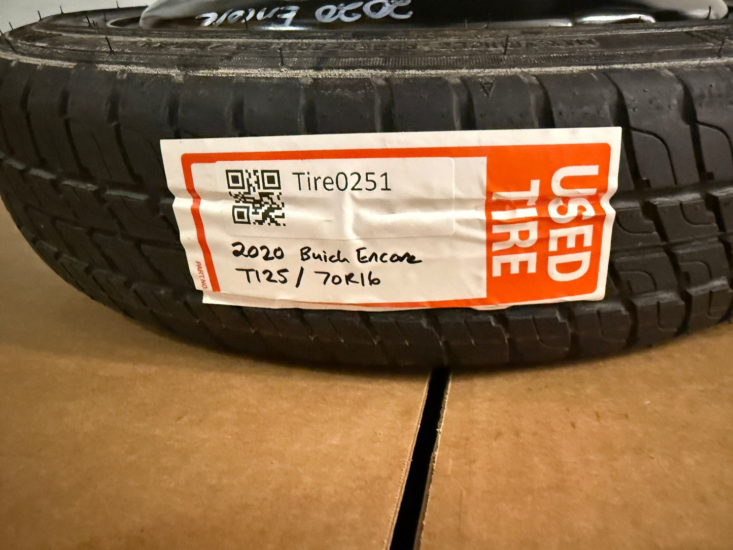 2013-2022 Buick Encore 16" Spare Tire Wheel Compact Donut T125/70R16 OEM