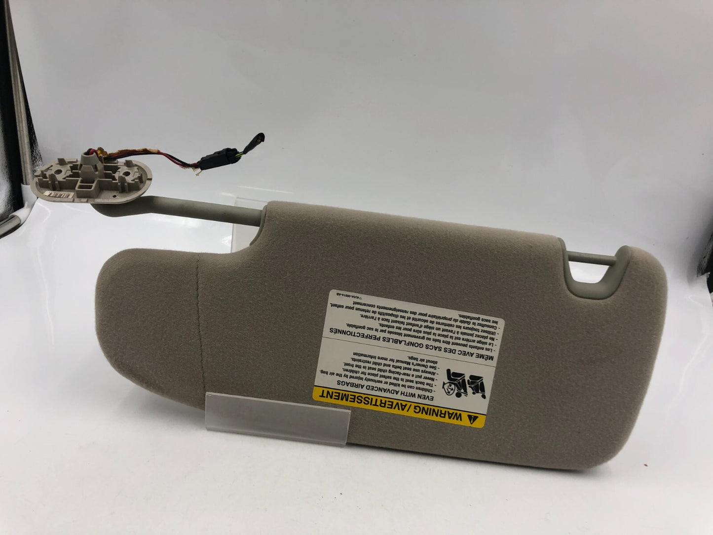 2006-2009 Ford Fusion Passenger Sun Visor Gray Illumination OEM C04B65004