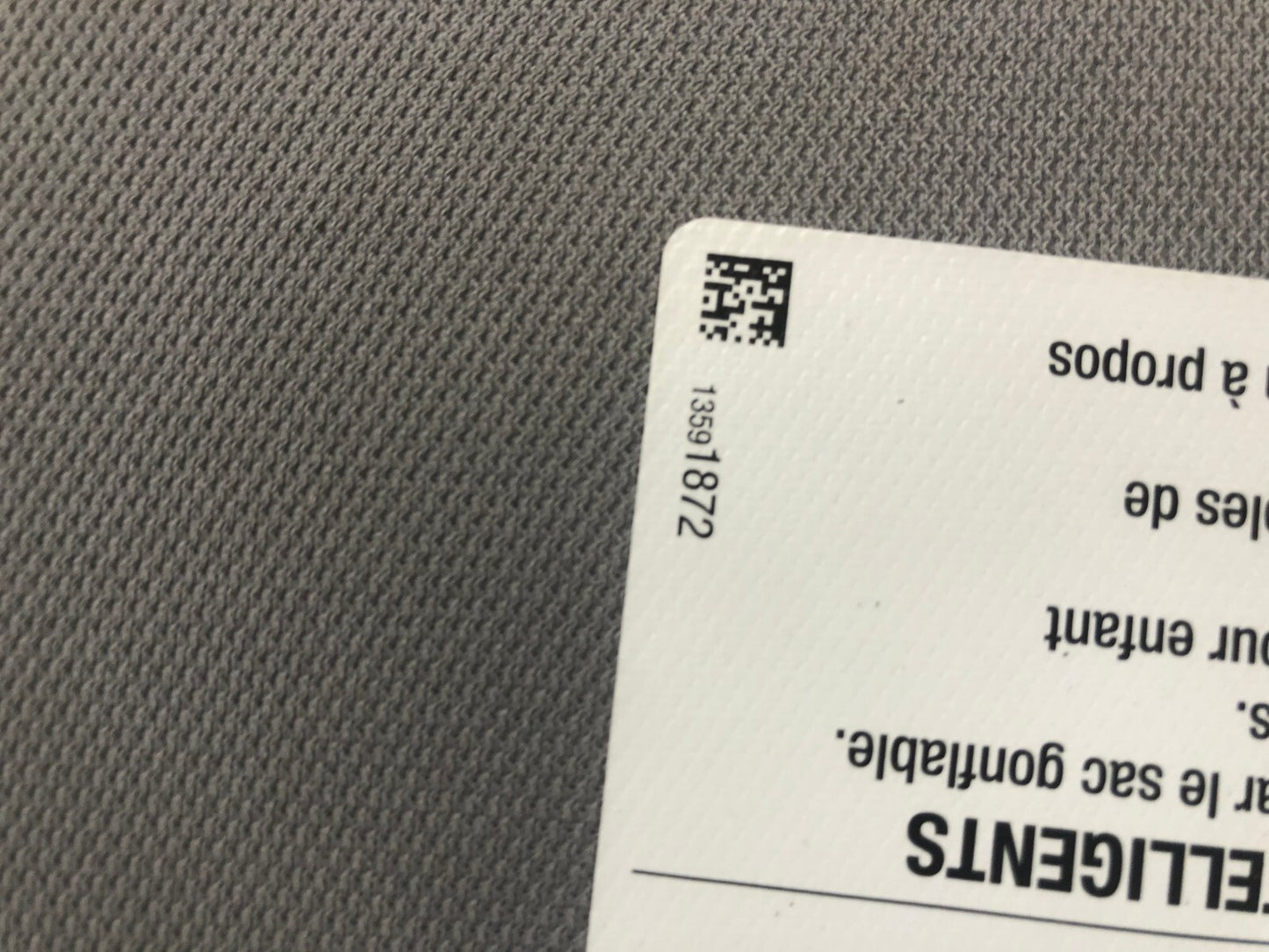 2021-2022 Chevrolet Trailblazer Passenger Sun Visor Gray OEM E02B39067