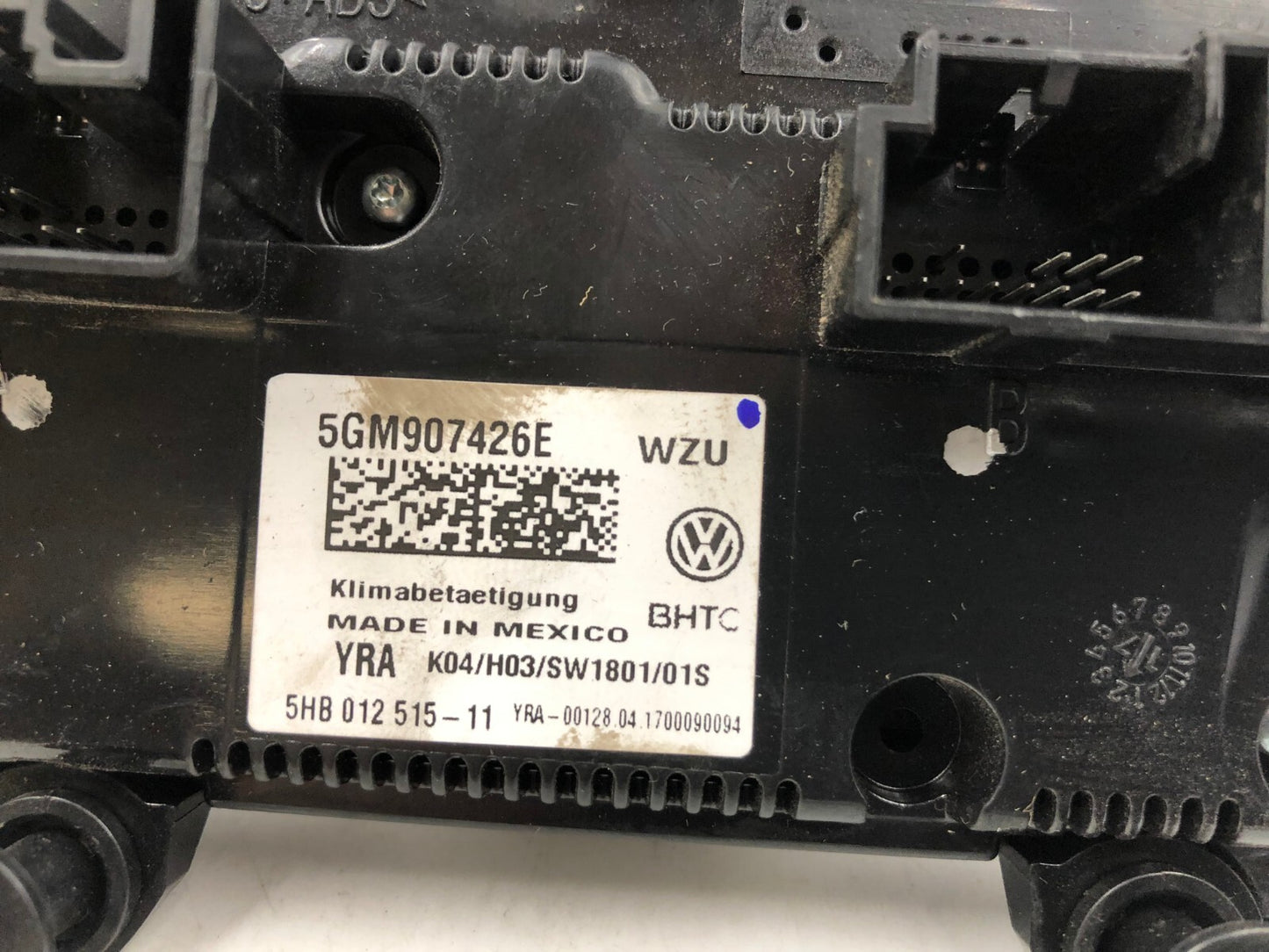 2017 Volkswagen Golf GTI AC Heater Climate Control Unit OEM E02B60006