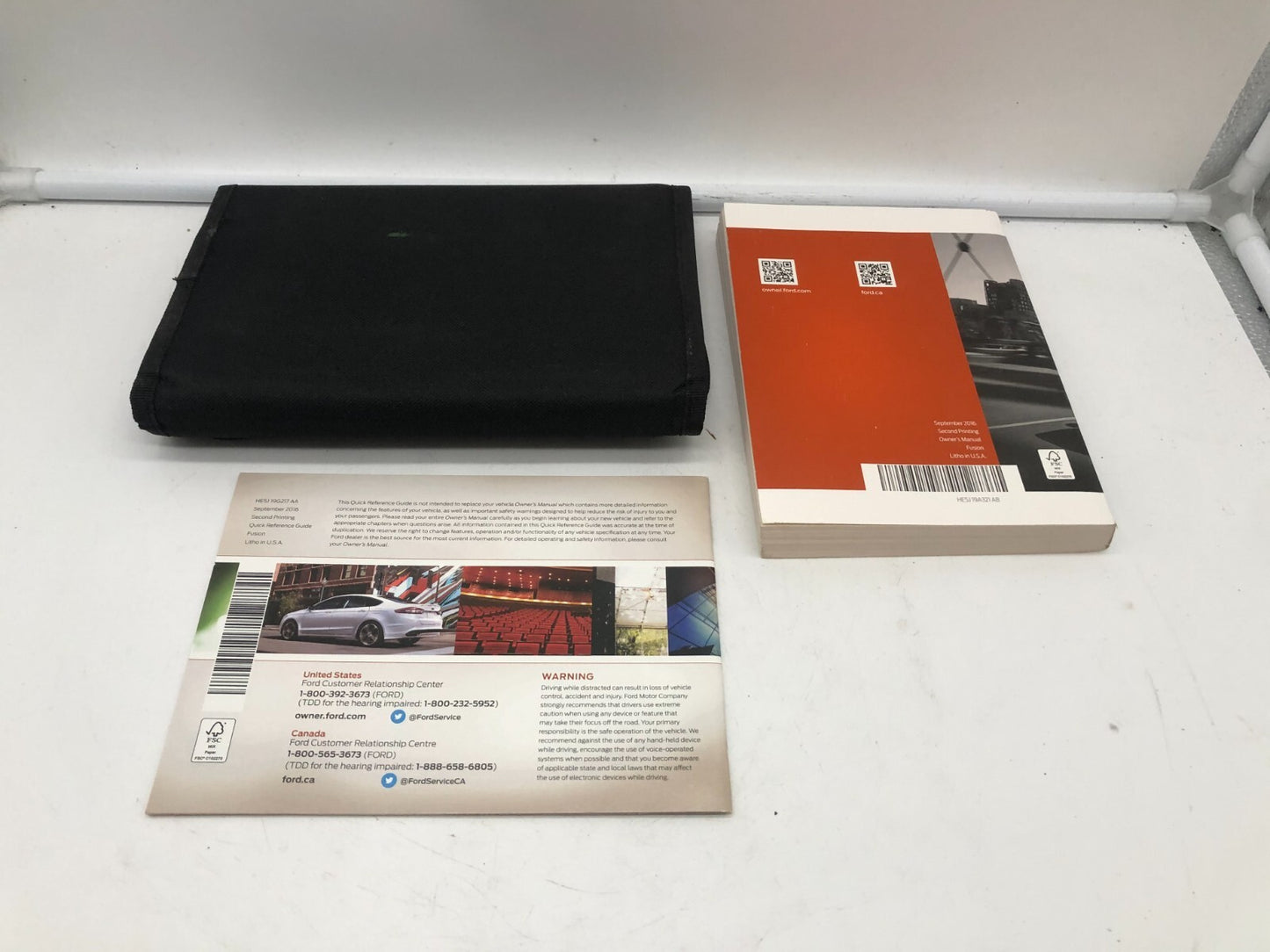 2017 Ford Fusion Owners Manual Set with Case OEM D03B67012