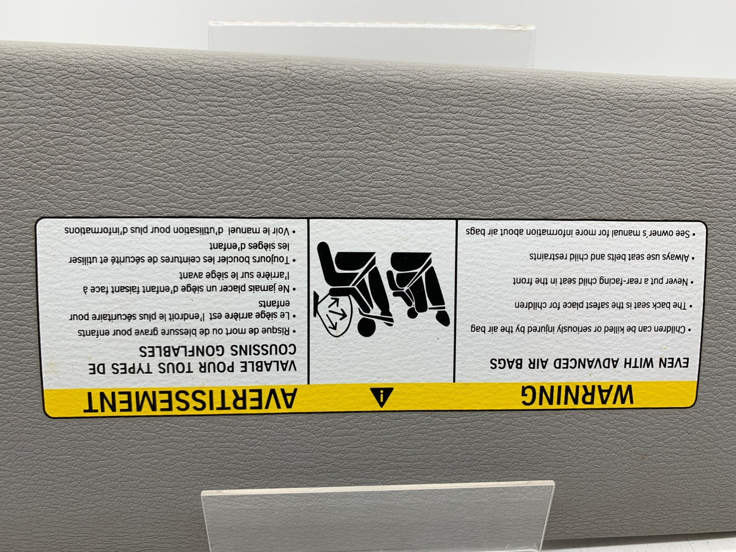 2008-2010 BMW E60 Driver Sun Visor Gray Illuminated OEM A03B53005