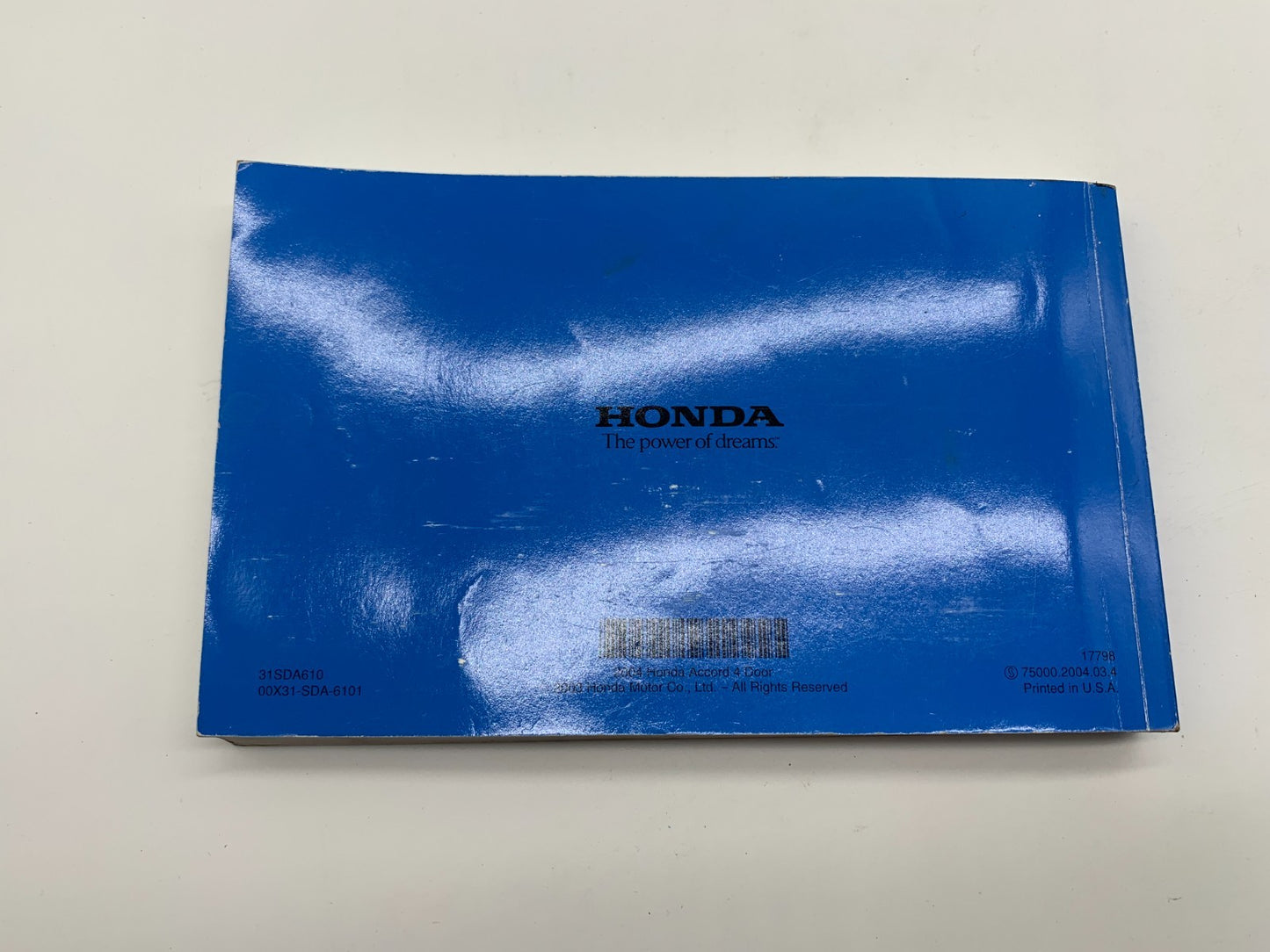 2004 Honda Accord Owners Manual Set OEM B04B13007