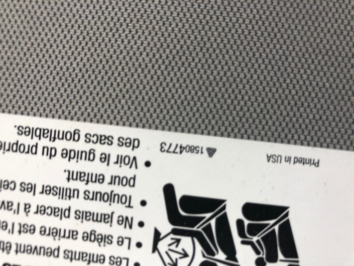 2017-2021 Chevrolet Trax Passenger Sun Visor Gray Illuminated A04B29054