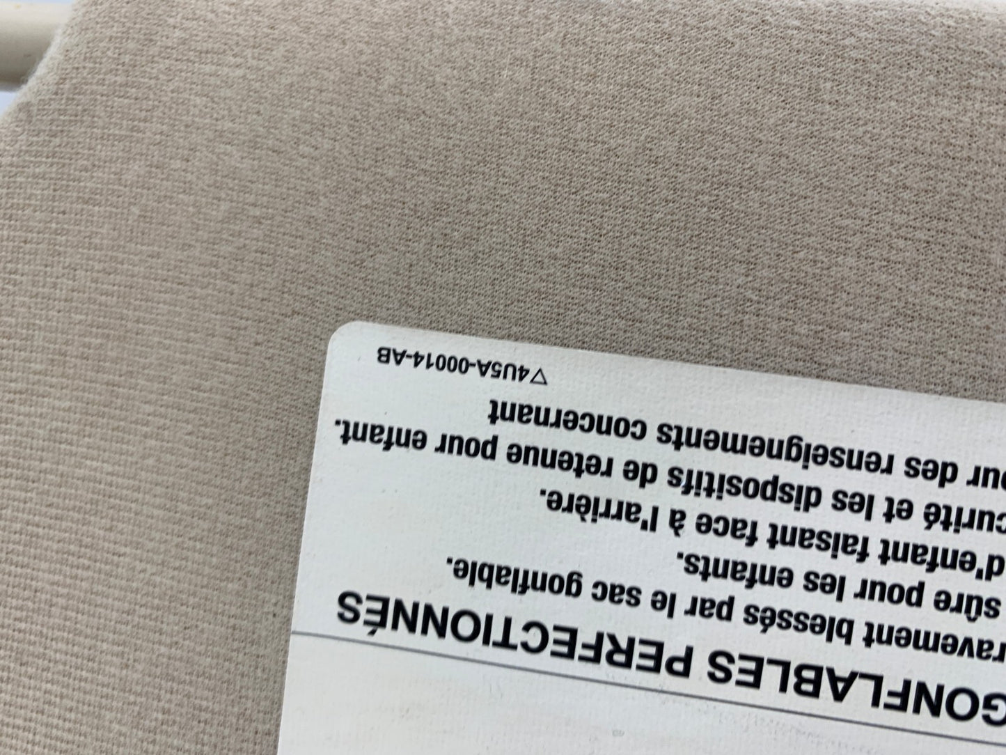 2005-2007 Mercury Montego Passenger Sun Visor Illuminated Tan OEM C04B66005