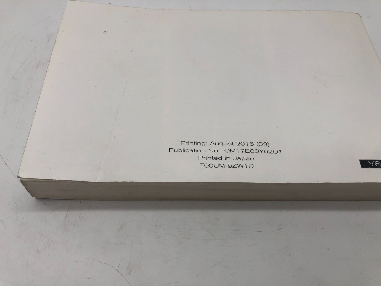 2017 Nissan Armada Sedan Owners Manual OEM A02B33006
