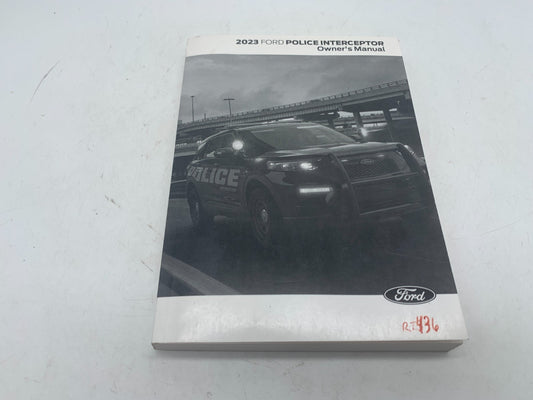 2023 Ford Police Interceptor Utility Owners Manual OEM A01B55008