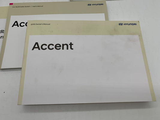 2019 Hyundai Accent Owners Manual Set OEM B02B09083