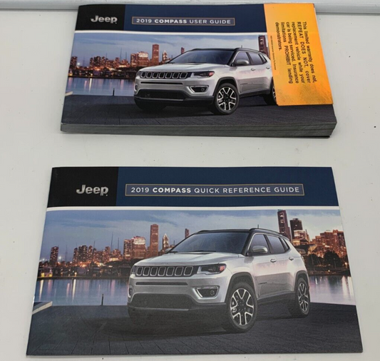 2019 Jeep Compass Owners Manual User Guide Set OEM B04B34018