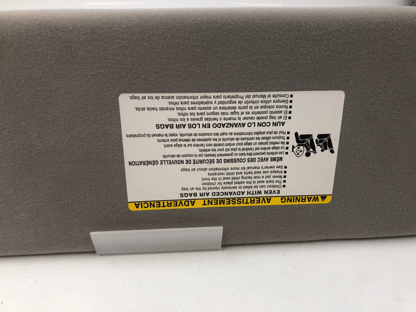2011-2014 Toyota Sienna Passenger Sun Visor Gray Illuminated OEM C03B06056
