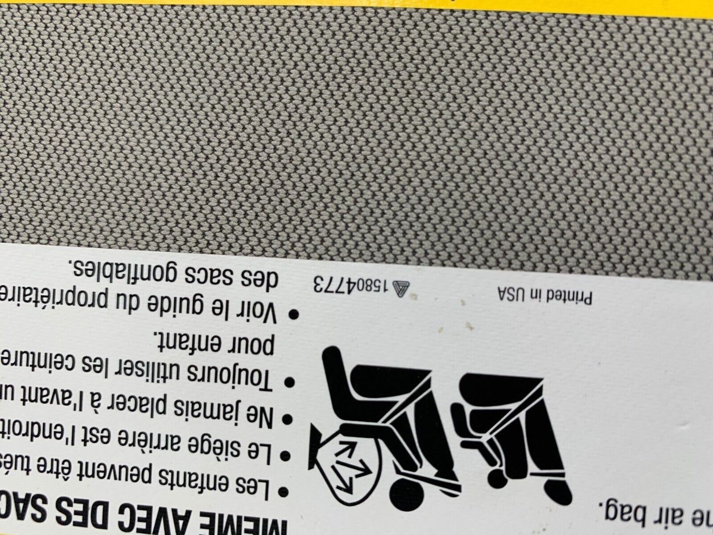 2017-2021 Chevrolet Trax Driver Sun Visor Gray OEM D03B61003