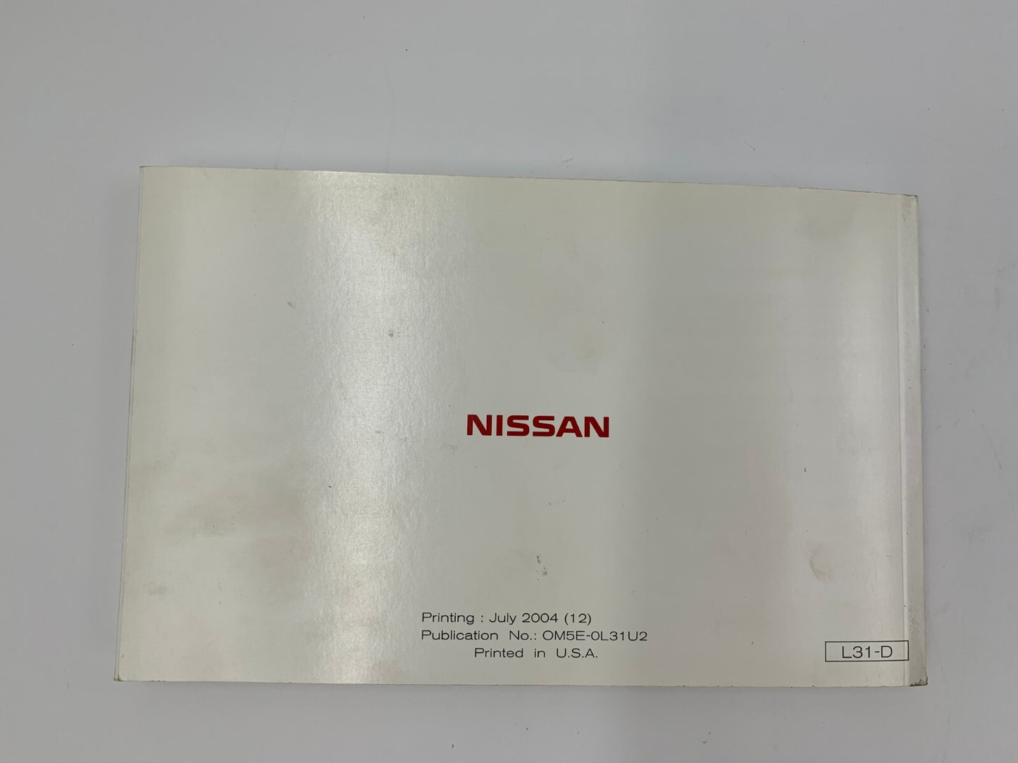 2005 Nissan Altima Owners Manual Set with Case OEM B04B33040