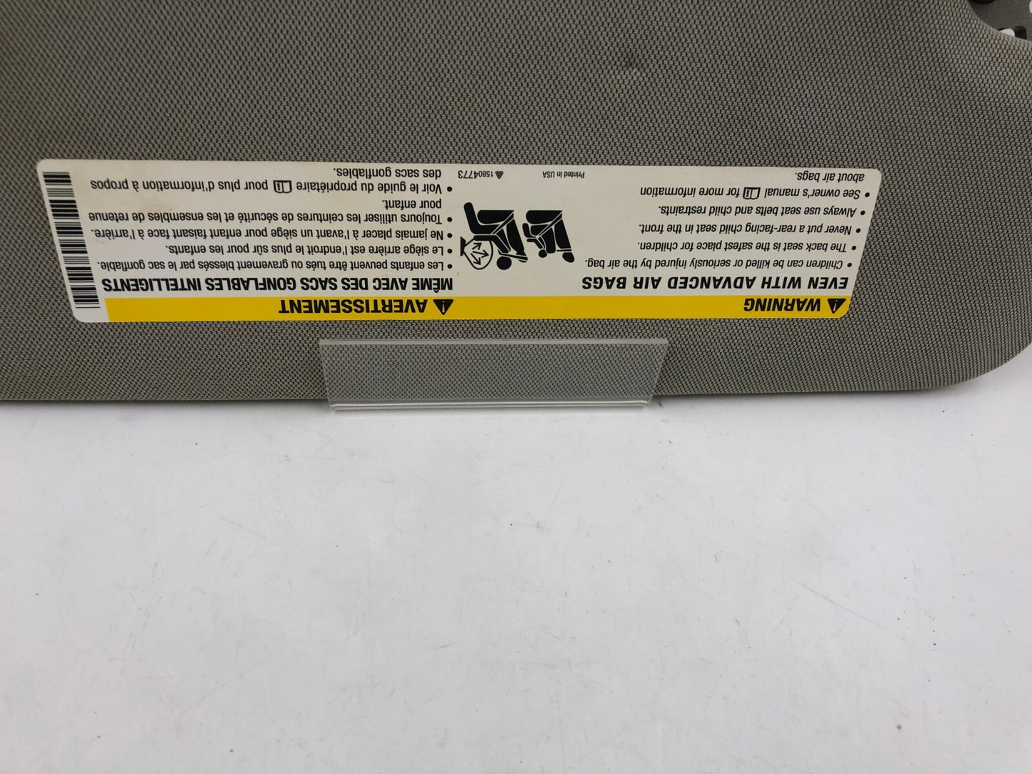 2013-2017 Cadillac XTS Driver Sun Visor Illuminated Gray OEM C03B43006