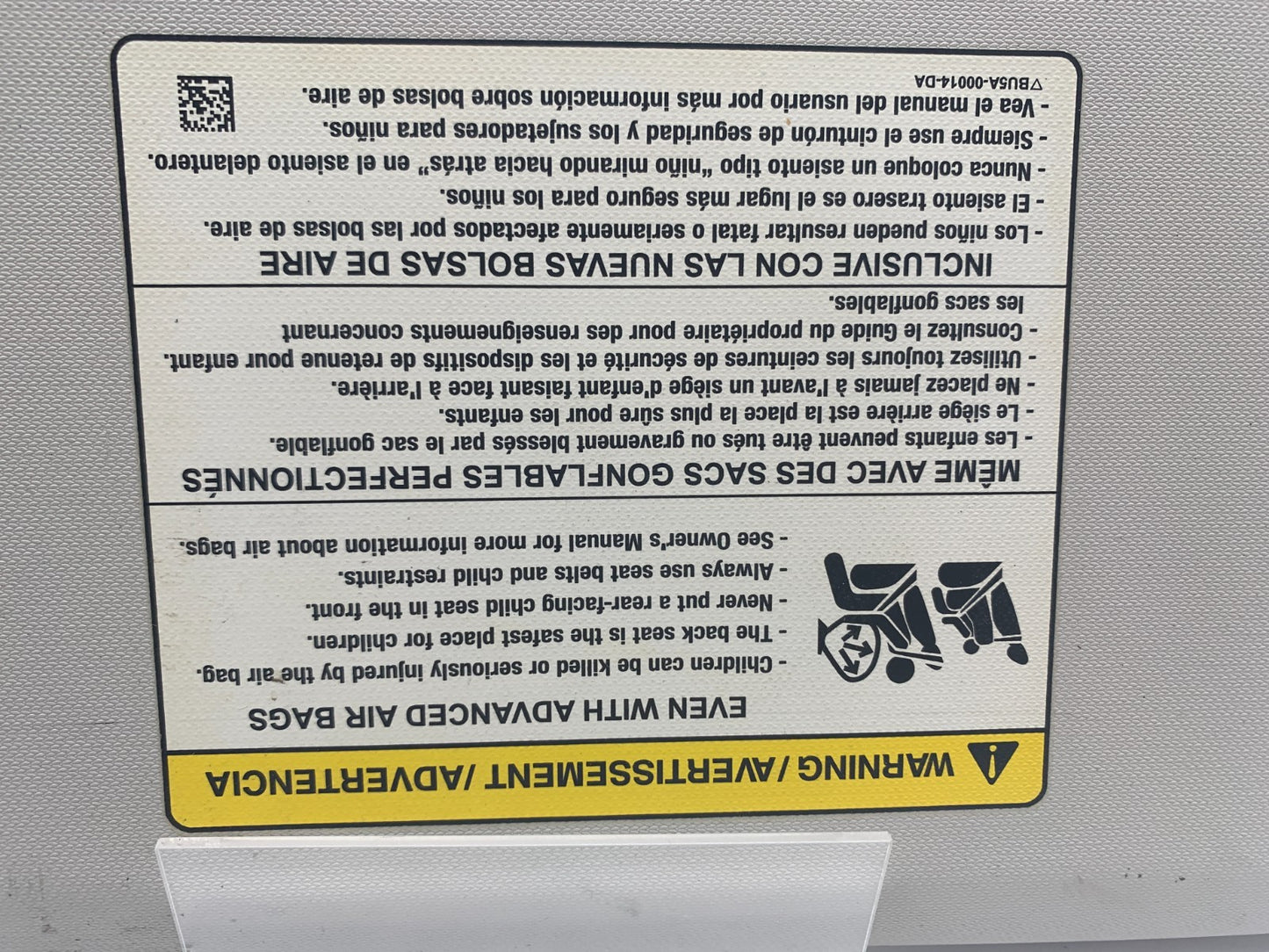 2012-2013 Ford Focus Passenger Sun Visor Gray OEM C04B49068