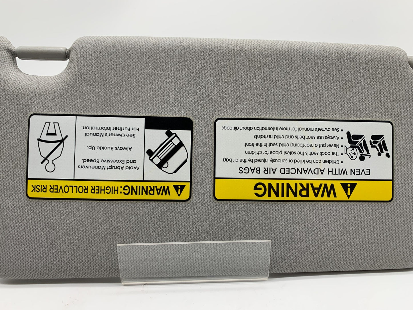 2010-2011 Hyundai Tucson Driver Sun Visor Gray OEM C01B15003