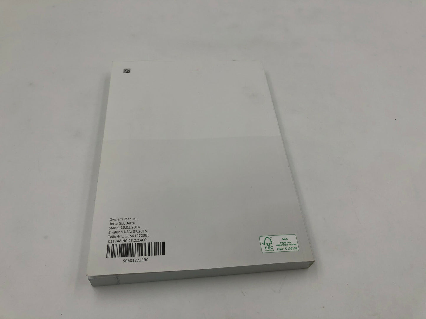 2017 Volkswagen Jetta GLI Owners Manual Set with Case OEM D04B25087