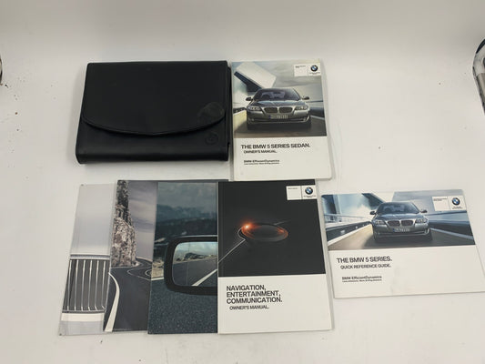 2013 BMW 5 Series Sedan Owners Manual Set with Case OEM E01B60001