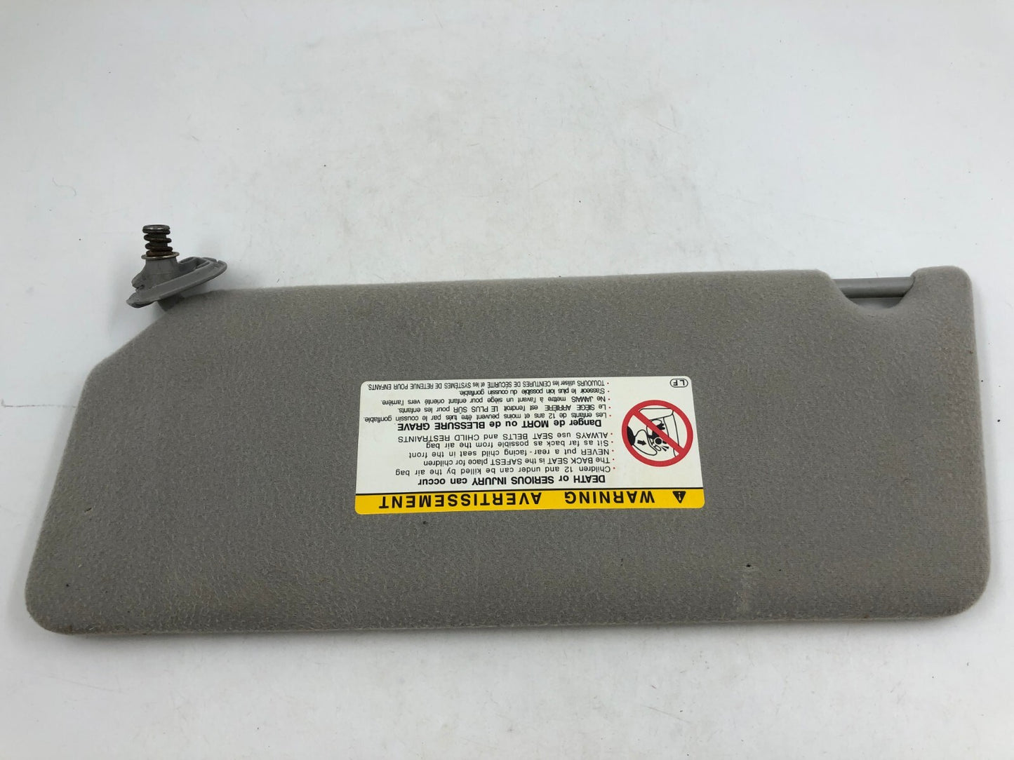 2002-2004 Toyota Camry Passenger Sun Visor Gray OEM C03B02031