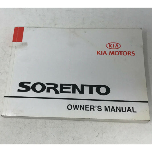 2003 Kia Sorento Owners Manual OEM D02B25085