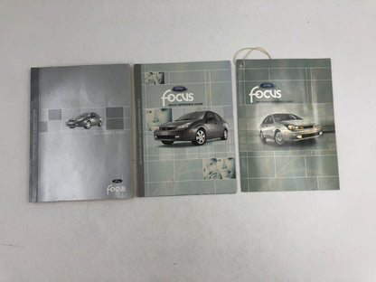 2003 Ford Focus Owners Manual Handbook Set with Case OEM D03B52027