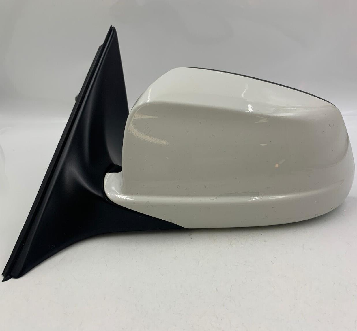 2011-2012 BMW 528i Driver Side View Power Door Mirror White OEM E04B02040