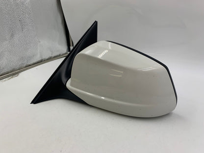 2011-2012 BMW 528i Driver Side View Power Door Mirror White OEM E04B02040