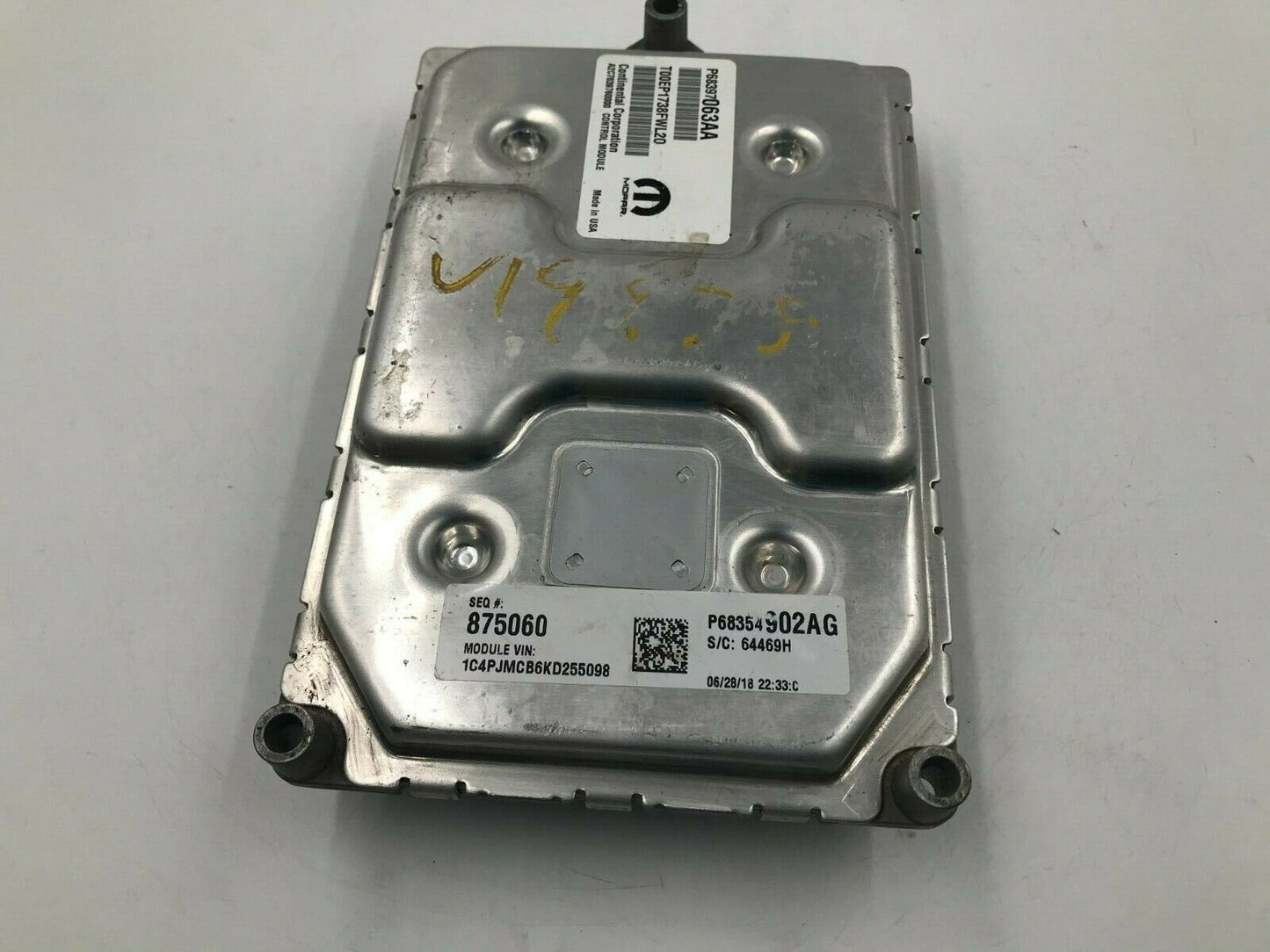 2019 Jeep Cherokee 2.4L Engine Control Module Unit ECU ECM OEM F01B47022