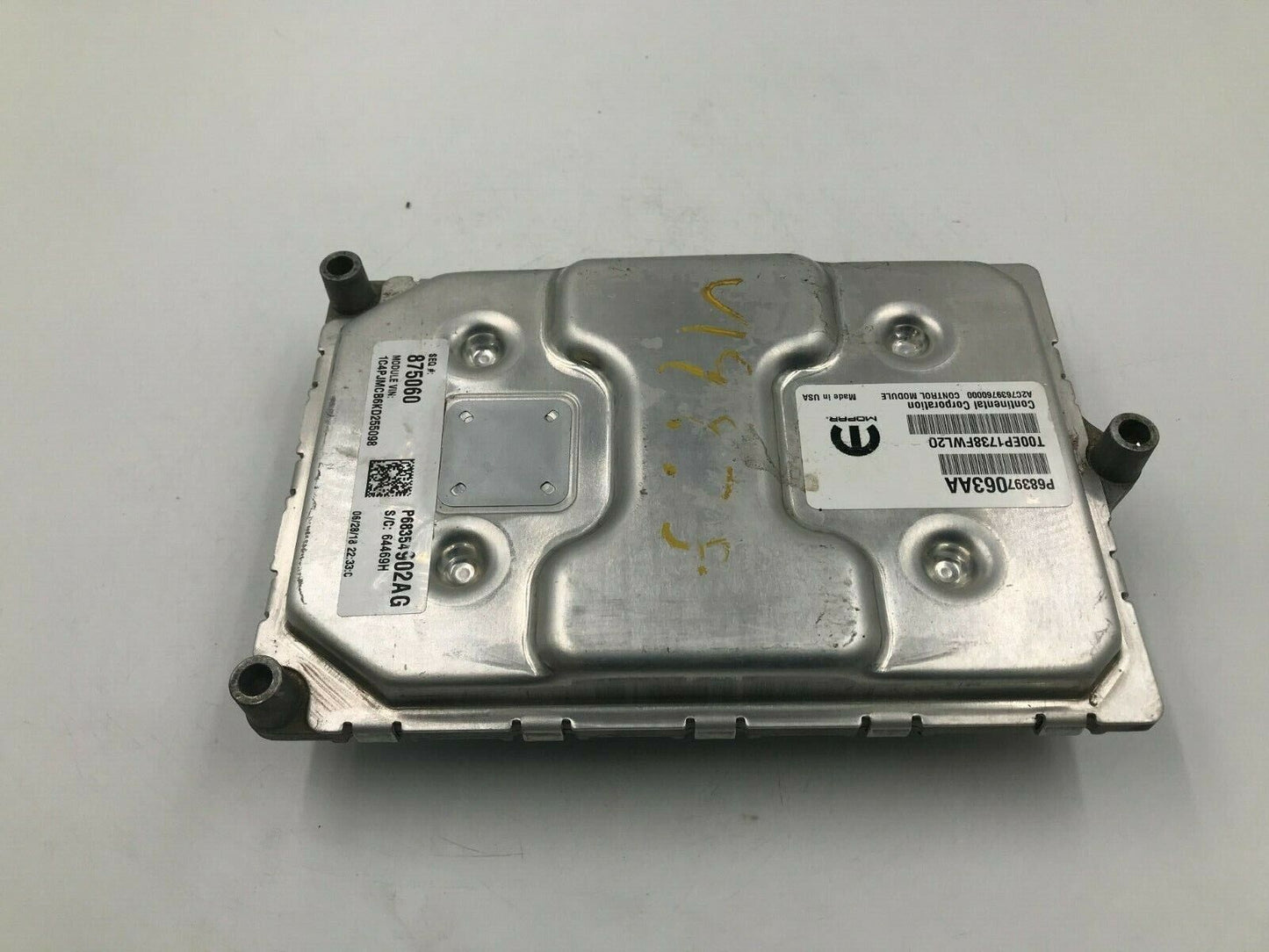 2019 Jeep Cherokee 2.4L Engine Control Module Unit ECU ECM OEM F01B47022