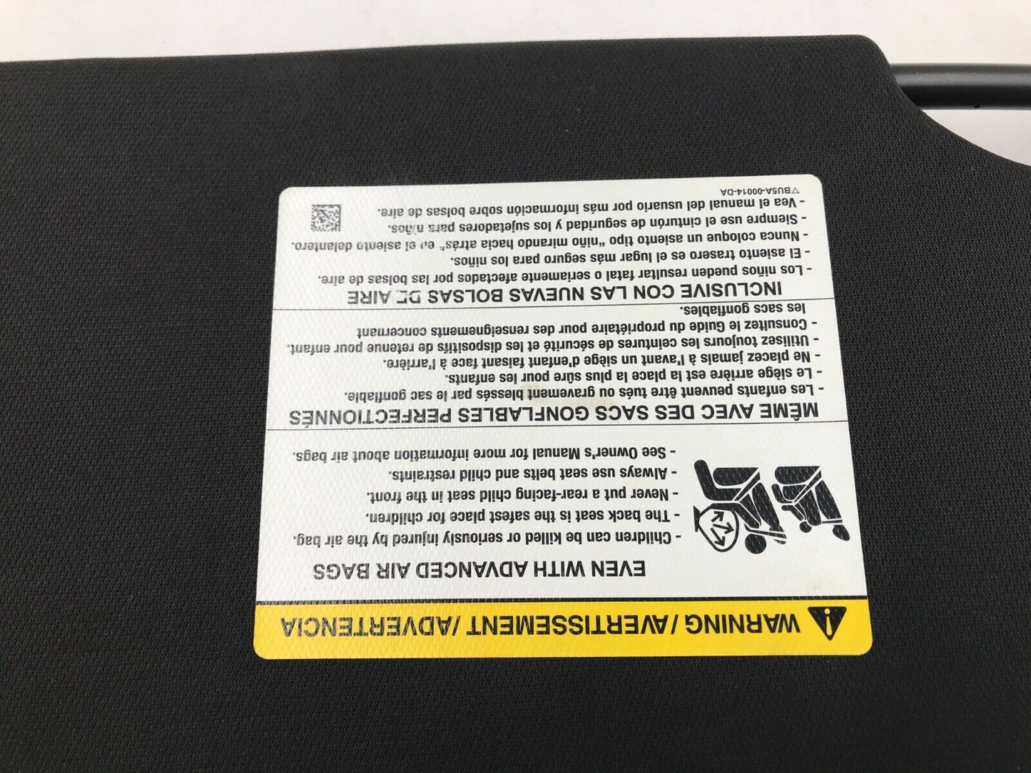 2013-2019 Ford Taurus Driver Sun Visor Sunvisor Black Illuminated OEM F04B55011