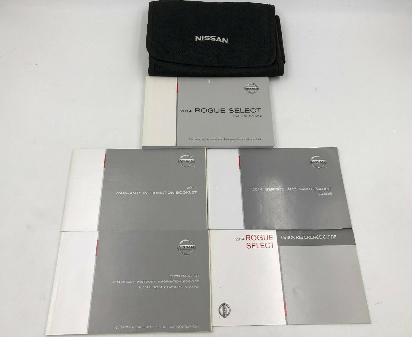 2014 Nissan Rogue Owners Manual Set with Case OEM A02B17022