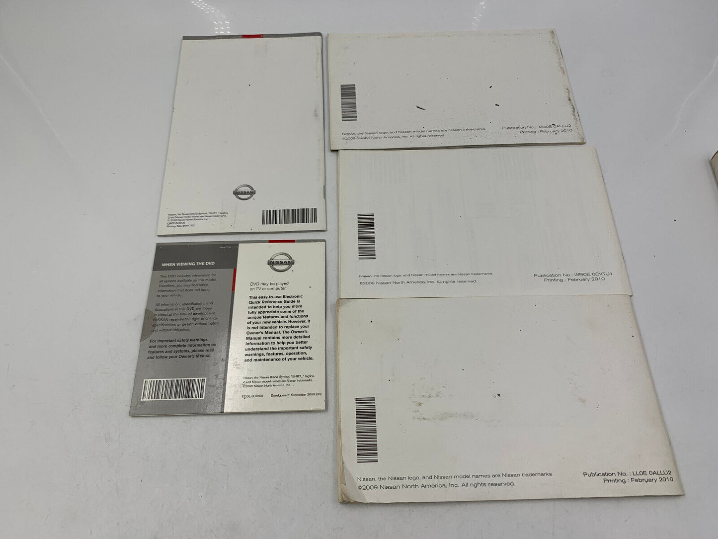 2010 Nissan Altima Owners Manual Set OEM D01B51046