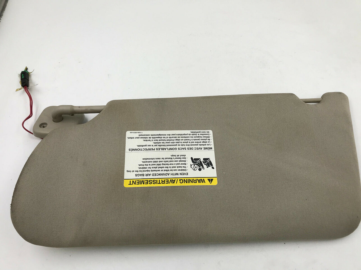 2009-2012 Ford Flex Passenger Sun Visor Sunvisor Gray Illuminated G01B39002