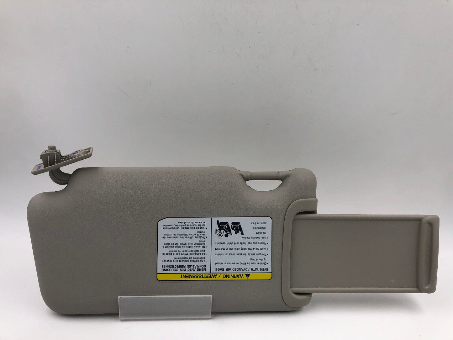 2015-2019 Nissan Versa Passenger Sun Visor Sunvisor Gray OEM G03B07002