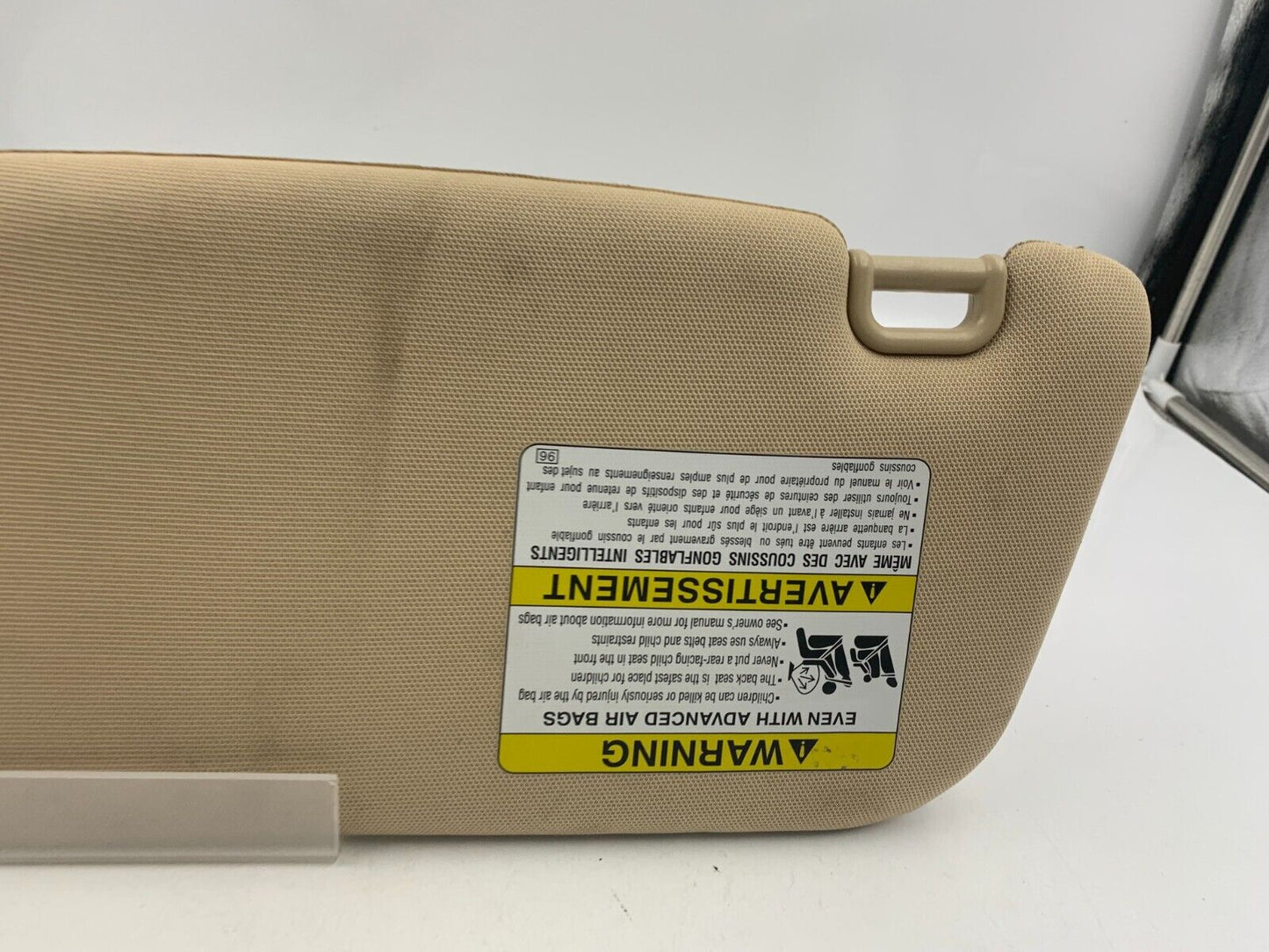 2006-2008 Subaru Forester Passenger Sun Visor Sunvisor Tan OEM D04B39025